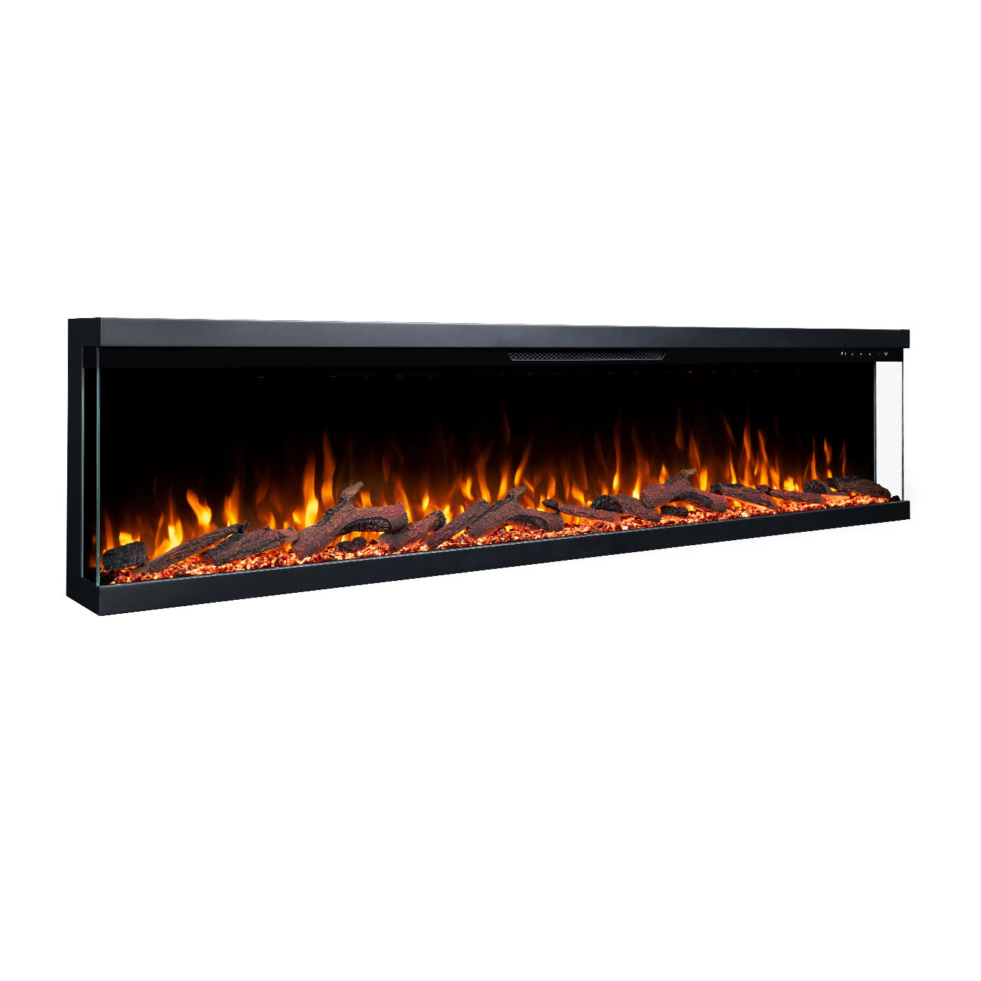 Aspen 84 Inch 3 Sided 1500W Built-in Recessed/Wall mounted Electric Fireplace