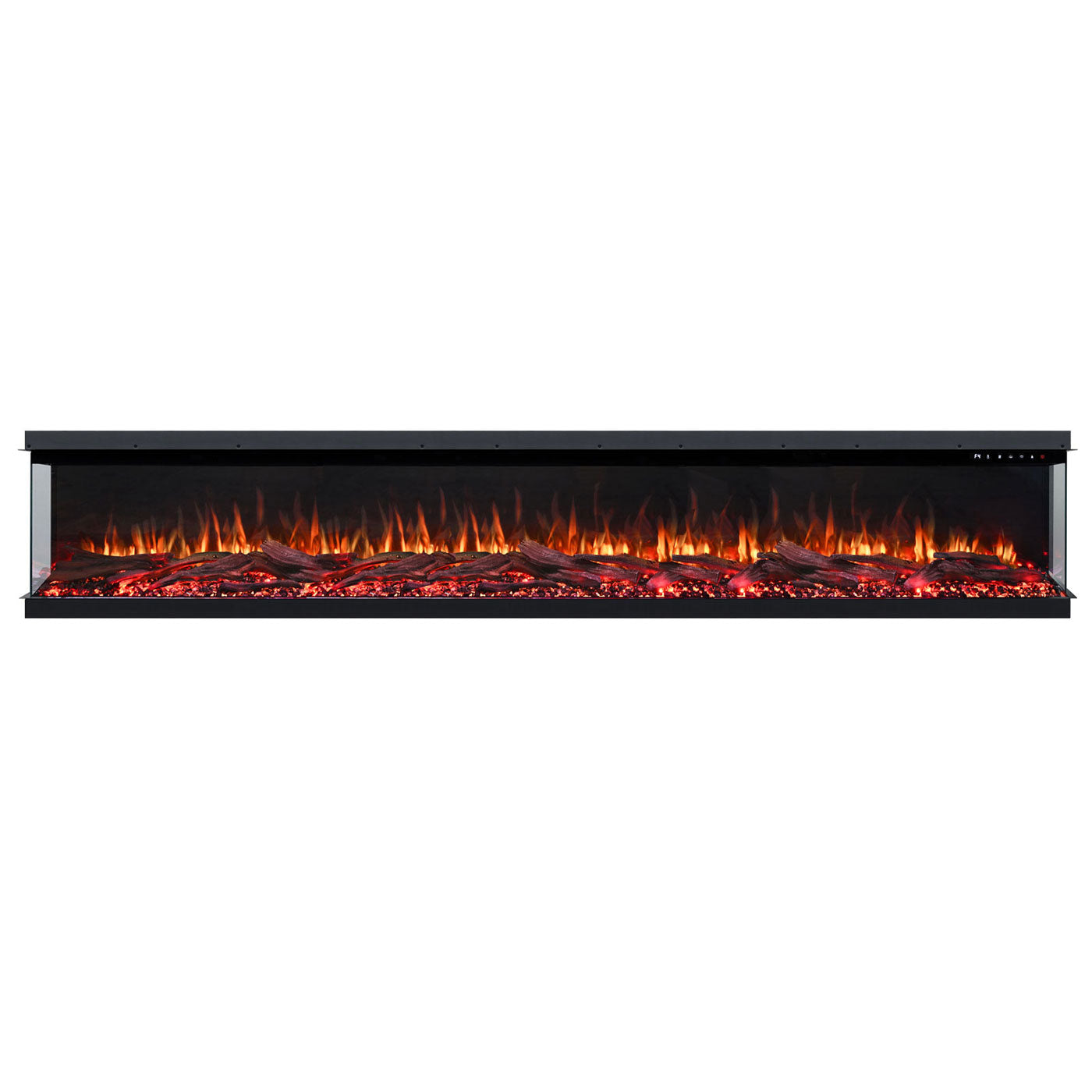 Cascade 1600W 3-Sided 118 Inch Extra Deep Electric Fireplace