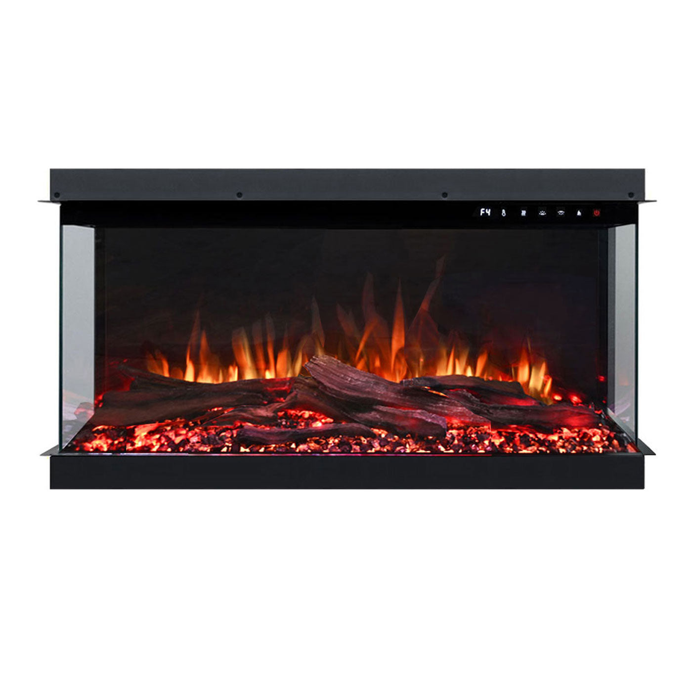 Cascade 1600W 3-Sided 40 Inch Extra Deep Electric Fireplace
