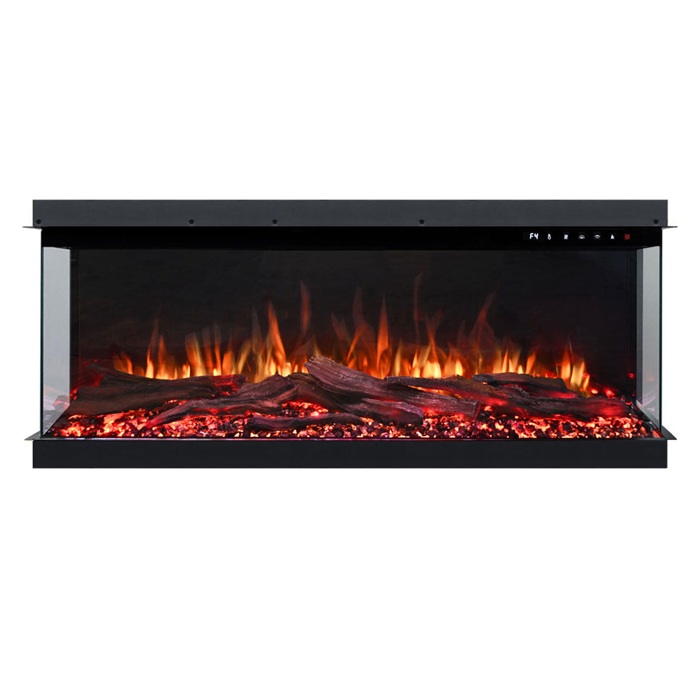 Cascade 1600W 3-Sided 50 Inch Extra Deep Electric Fireplace