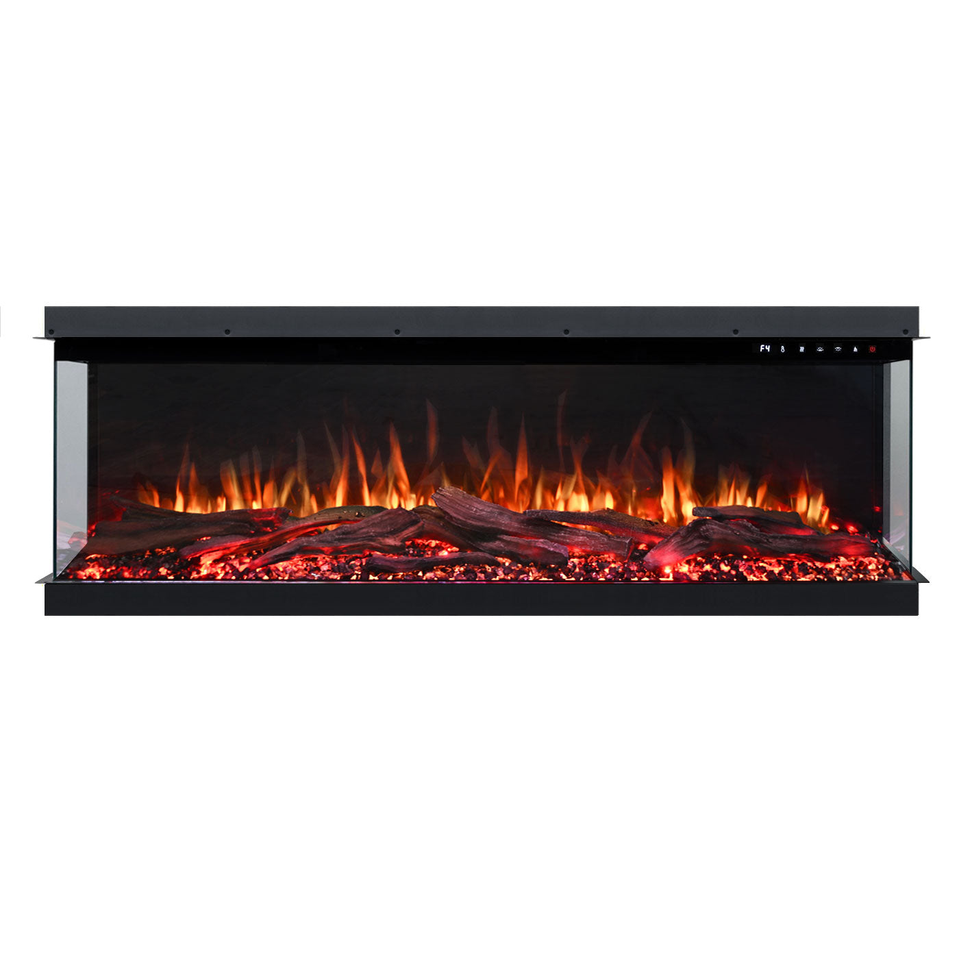 Cascade 1600W 3-Sided 60 Inch Extra Deep Electric Fireplace