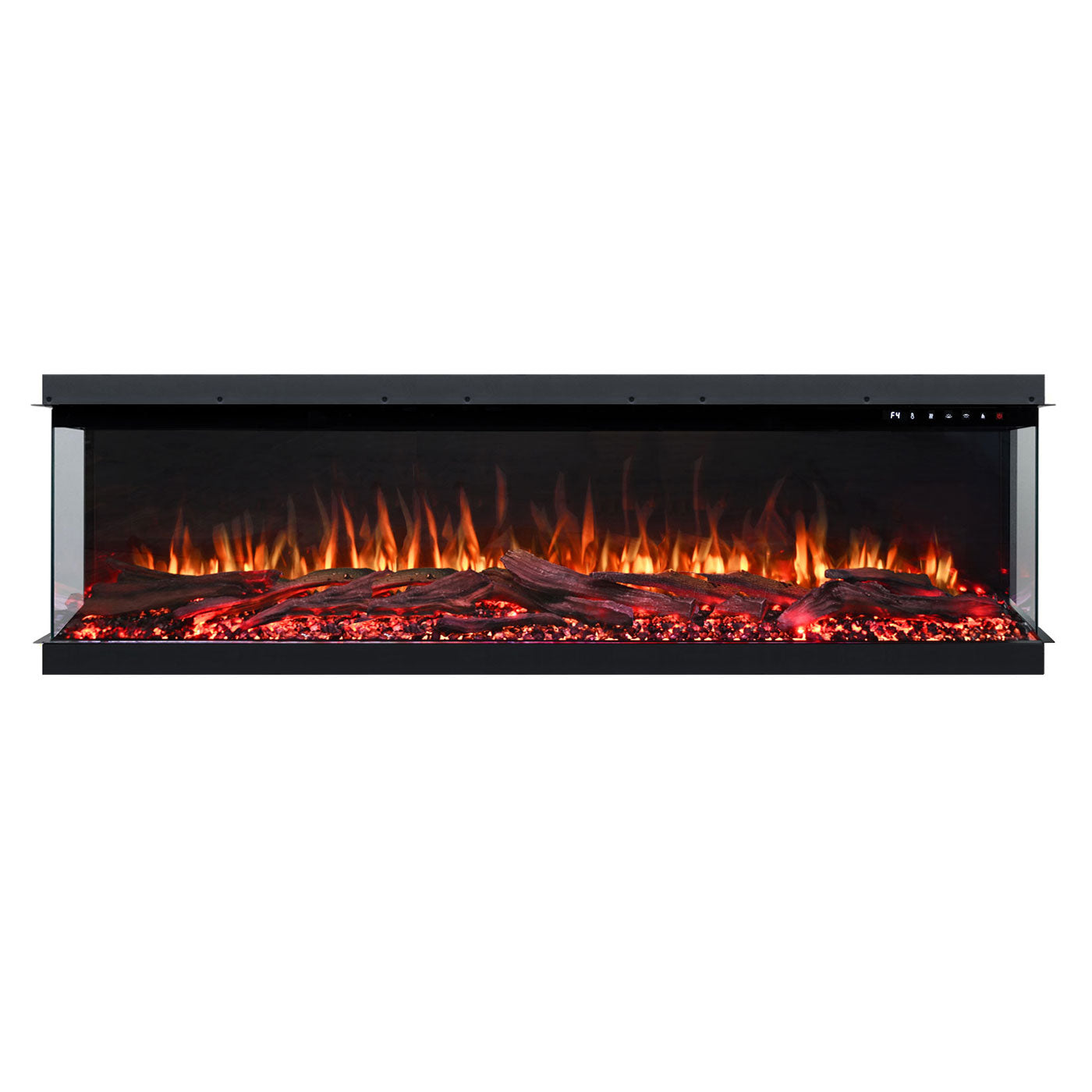 Cascade 1600W 3-Sided 72 Inch Extra Deep Electric Fireplace
