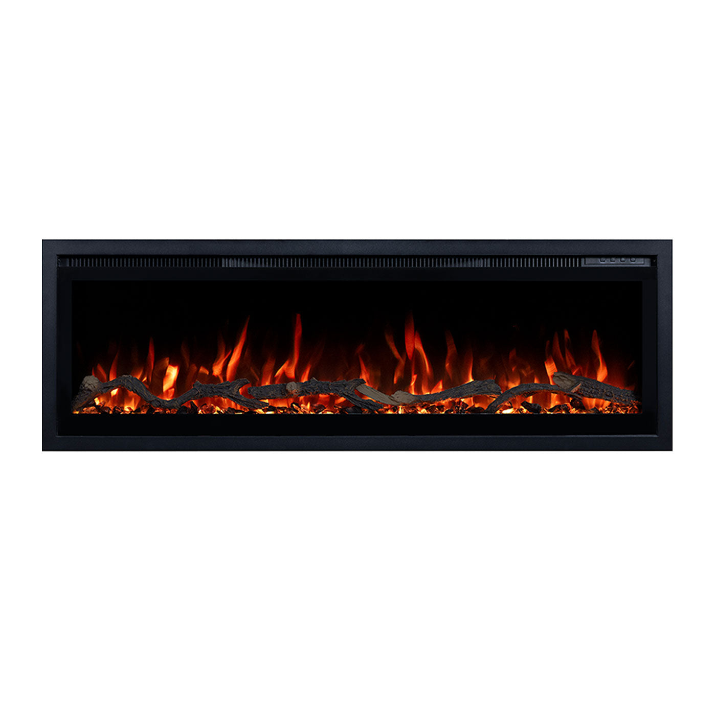 Lucerne 42 Inch 1800W Electric Fireplace - Recessed, Wall Mounted or Freestanding with Stand