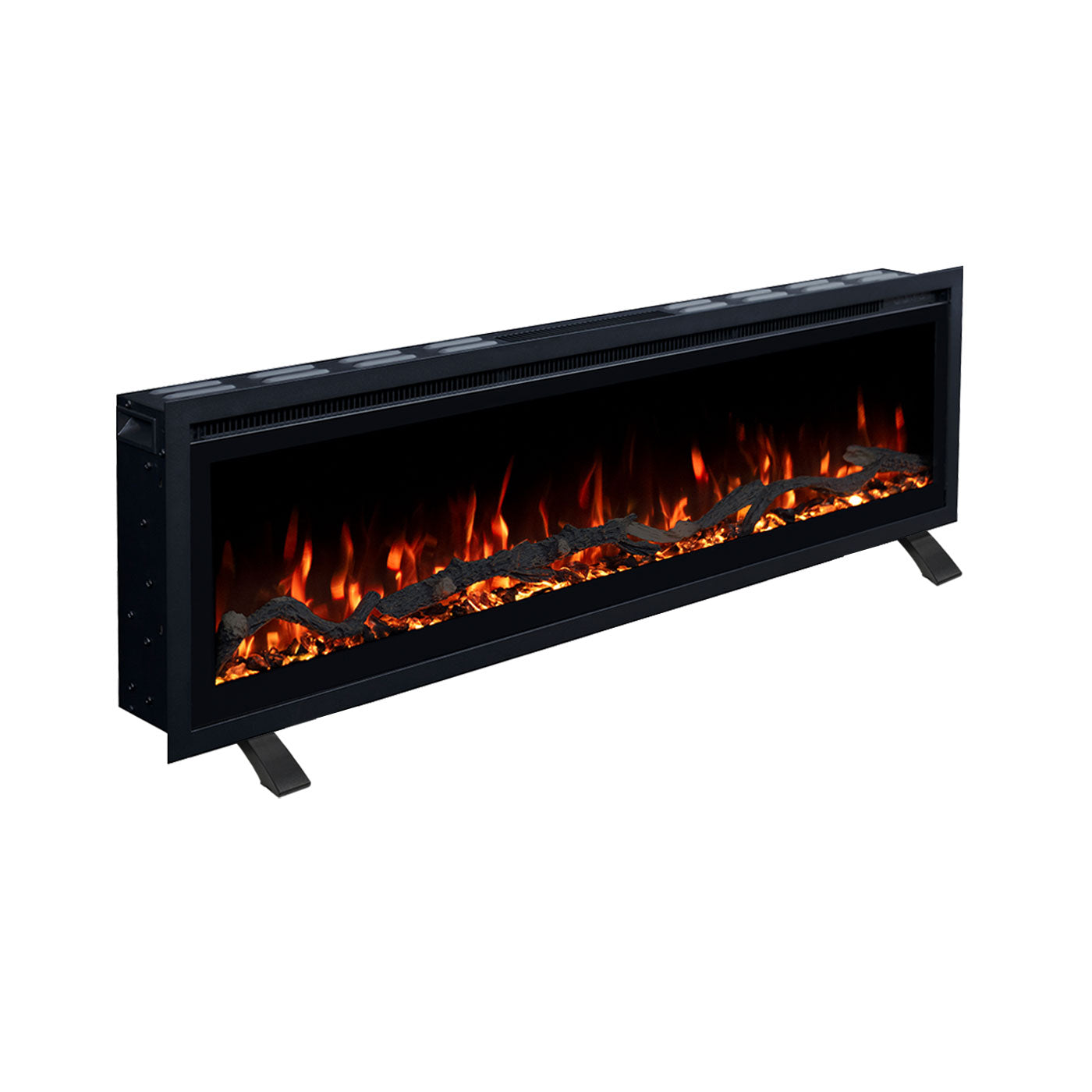 Lucerne 42 Inch 1800W Electric Fireplace - Recessed, Wall Mounted or Freestanding with Stand
