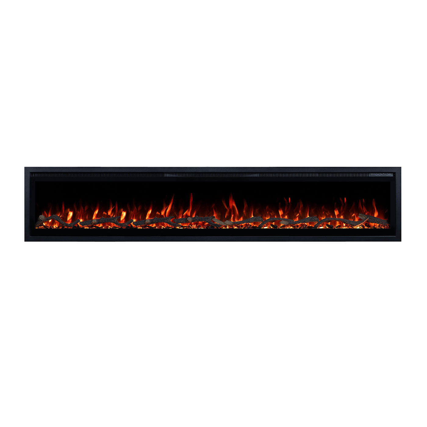 Lucerne 72 Inch 1800W Electric Fireplace - Recessed, Wall Mounted or Freestanding with Stand