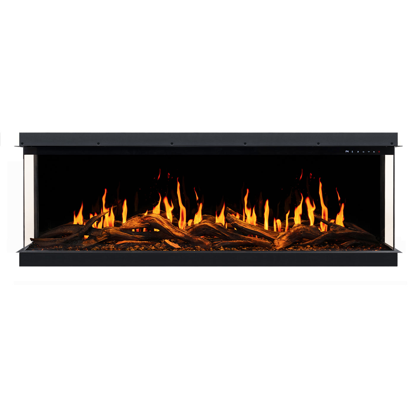 Vespera 60 Inch Premium 3-Sided LCD Electric Fireplace