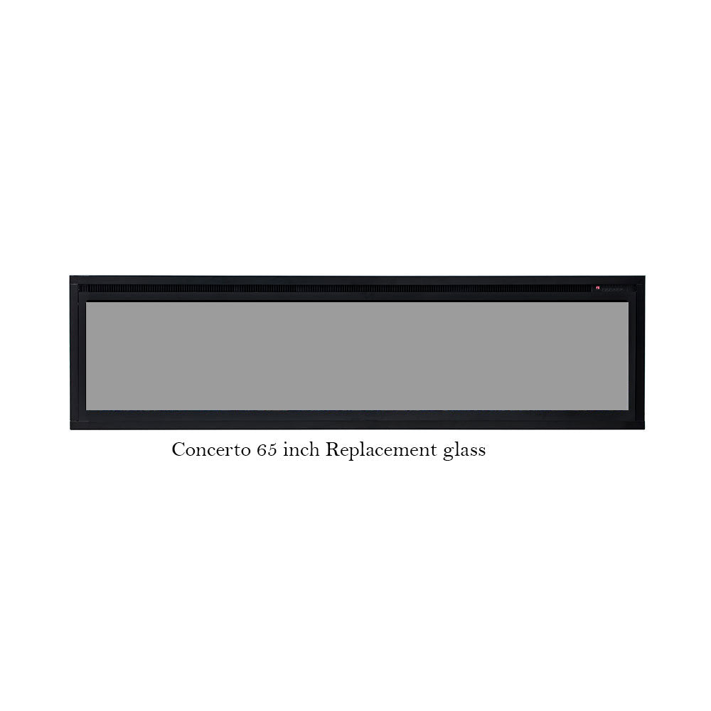 Concerto 65 inch Electric Fireplace Replacement Glass Moda Living