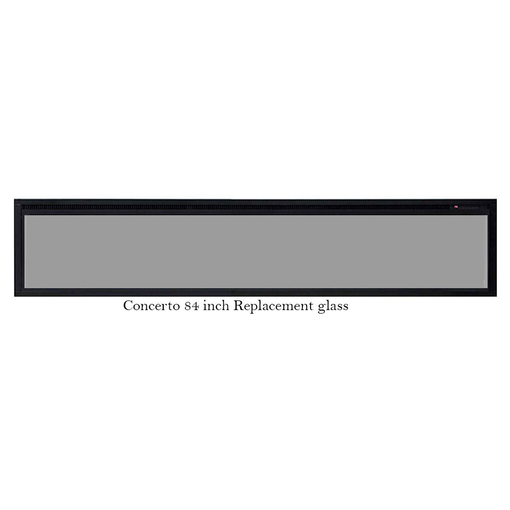 Concerto 84 inch Electric Fireplace Replacement Glass Moda Living
