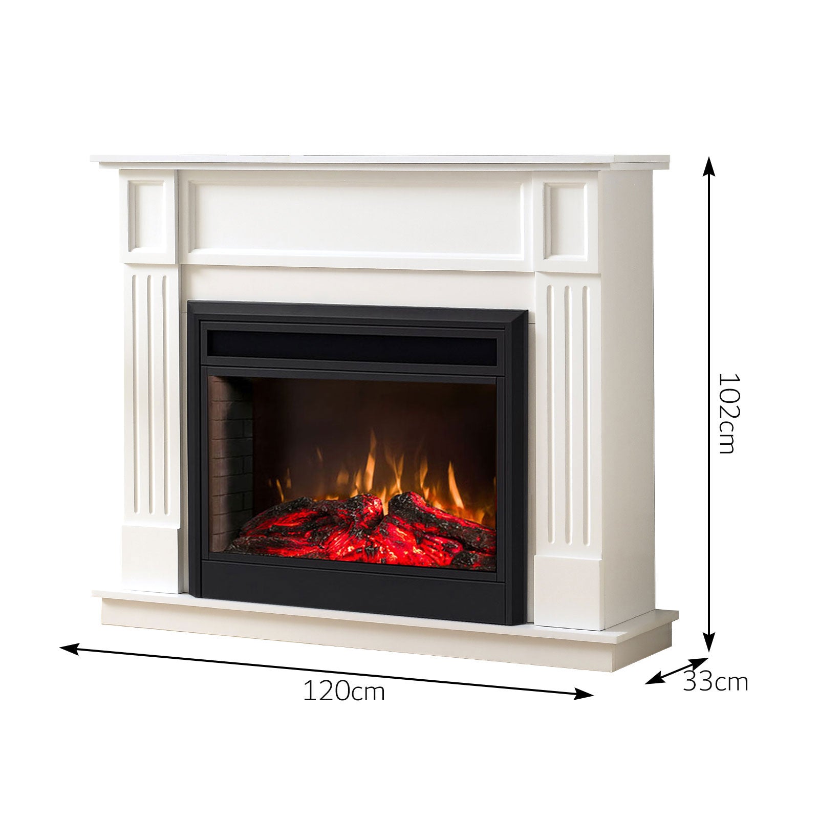 Clarendon White Fireplace Mantel