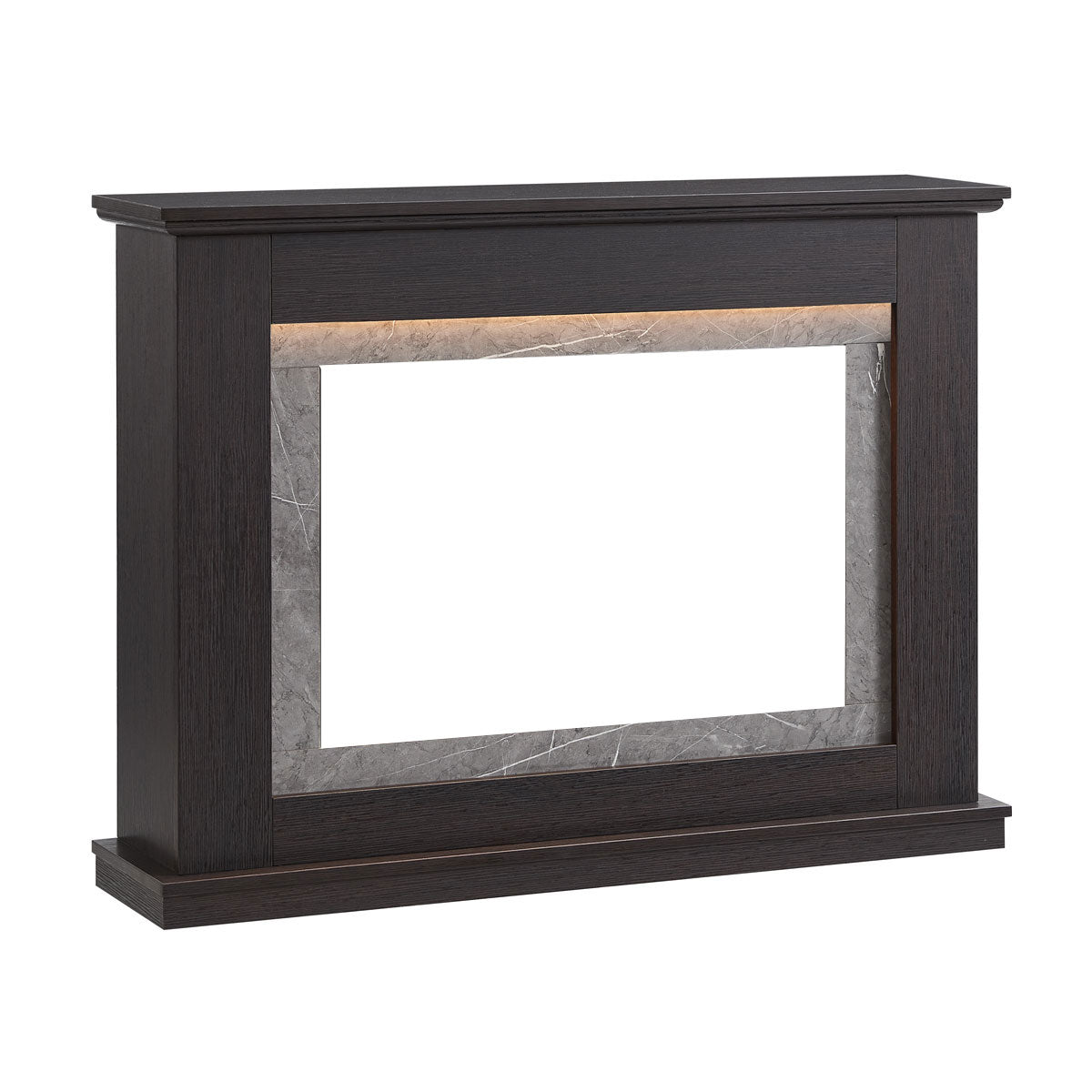 Opal Electric Fireplace Heater Espresso Oak Mantel