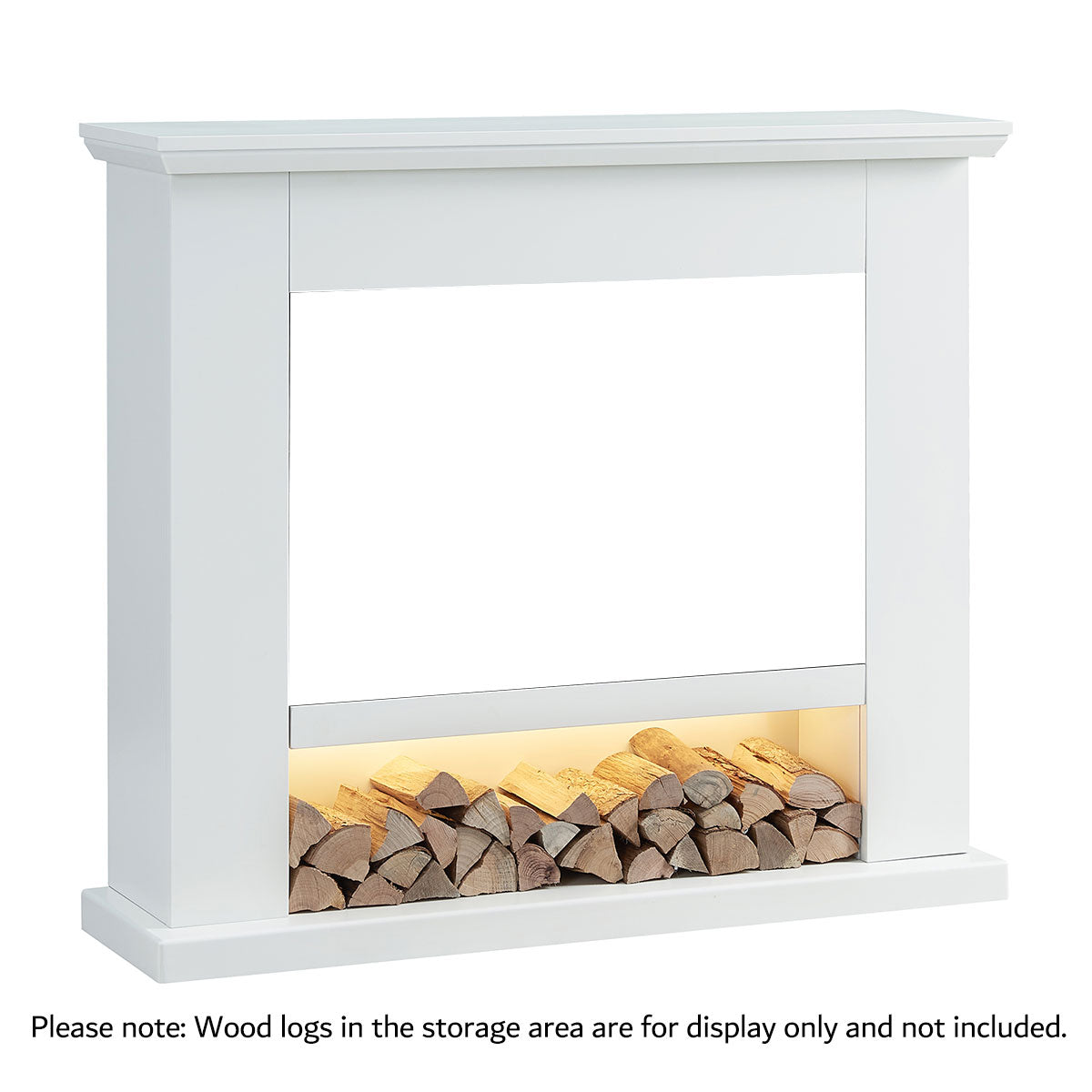Onyx Electric Fireplace Heater White Mantel