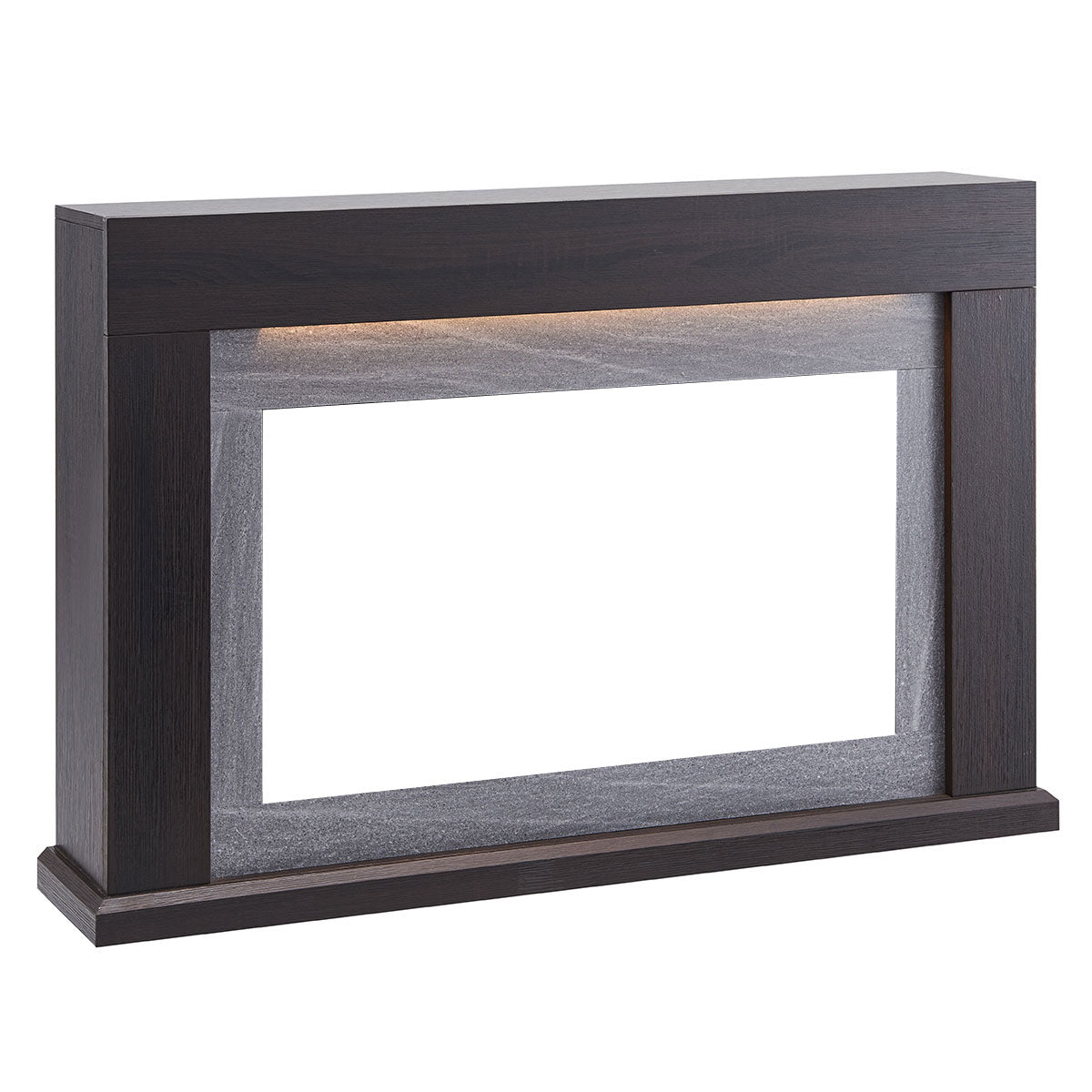 Ruby Electric Fireplace Heater Espresso Oak Mantel