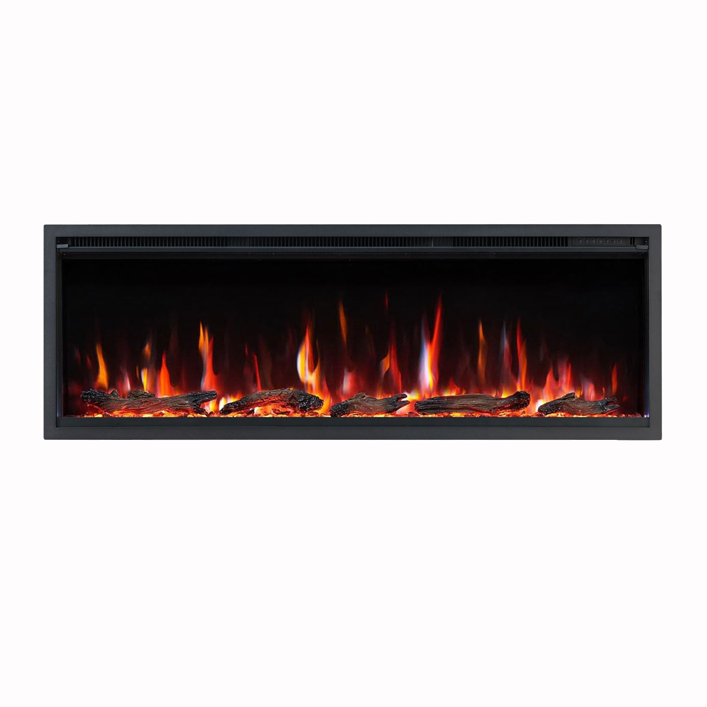 Lumina 50 Inch 1500W Electric Fireplace - Recessed, Wall Mounted or Freestanding with Stand