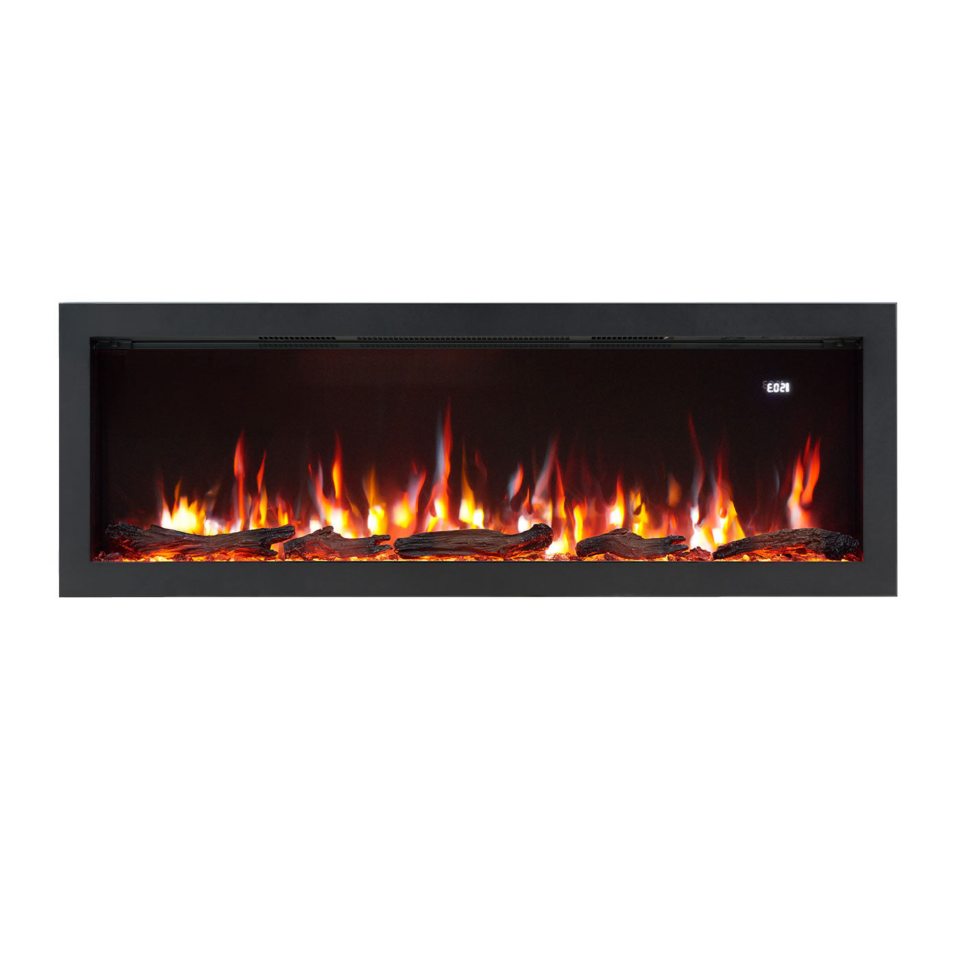 Aria 50 Inch 1500W Electric Fireplace - Recessed, Wall Mounted or Freestanding with Stand