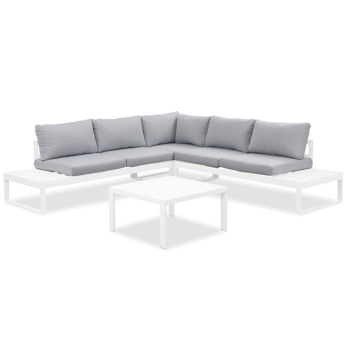 Hampton Aluminium Sofa Lounge Replacement Ash Grey Cushion Covers