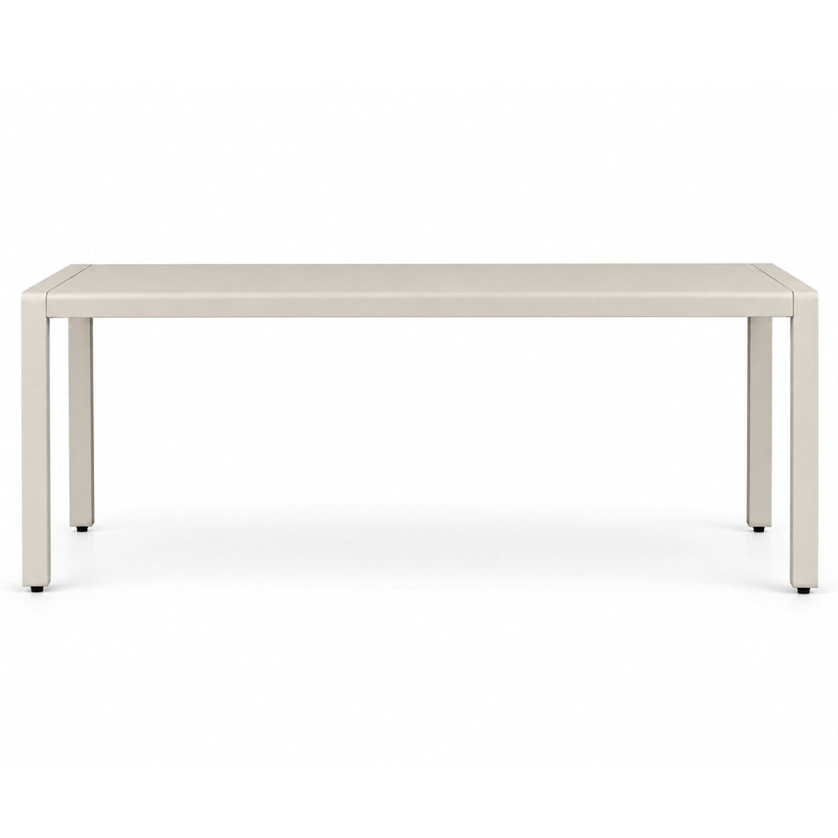 Clayton Champagne Aluminium Outdoor Dining Table (200 x 100 cm)