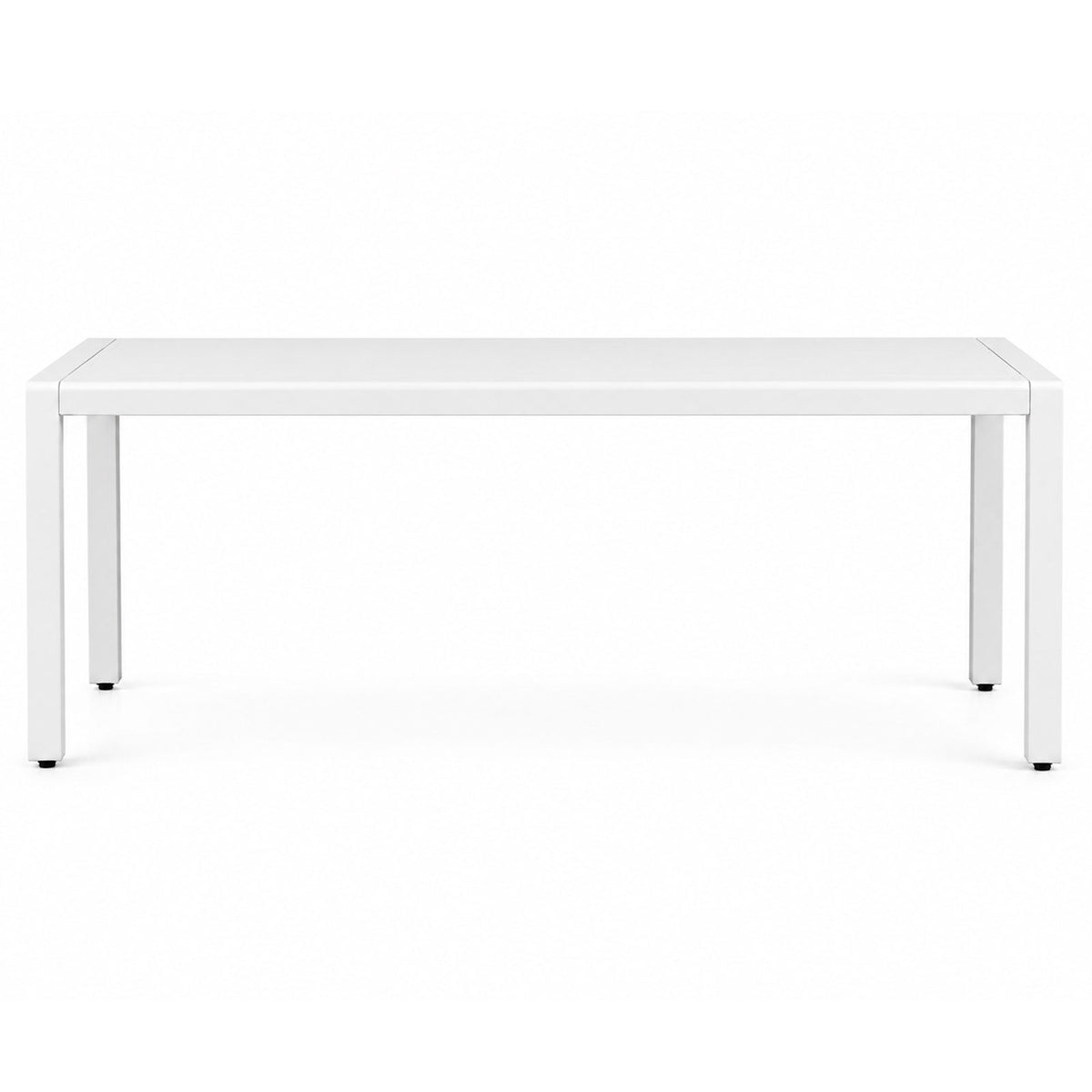 Clayton White Aluminium Outdoor Dining Table (200 x 100 cm)