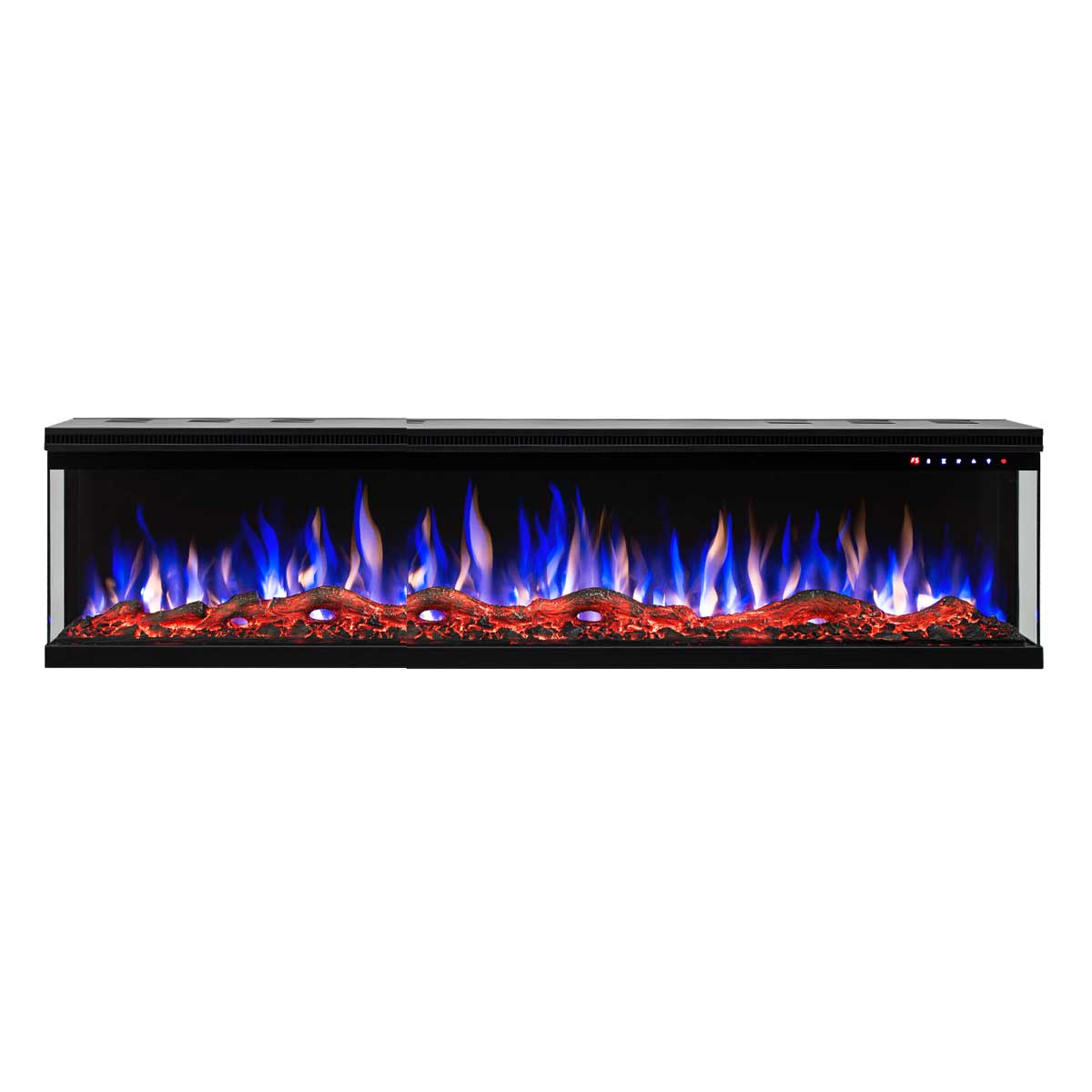 Fenton 1600W 3 Sided 72 Inch Recessed / Wall Mounted Electric Fireplace