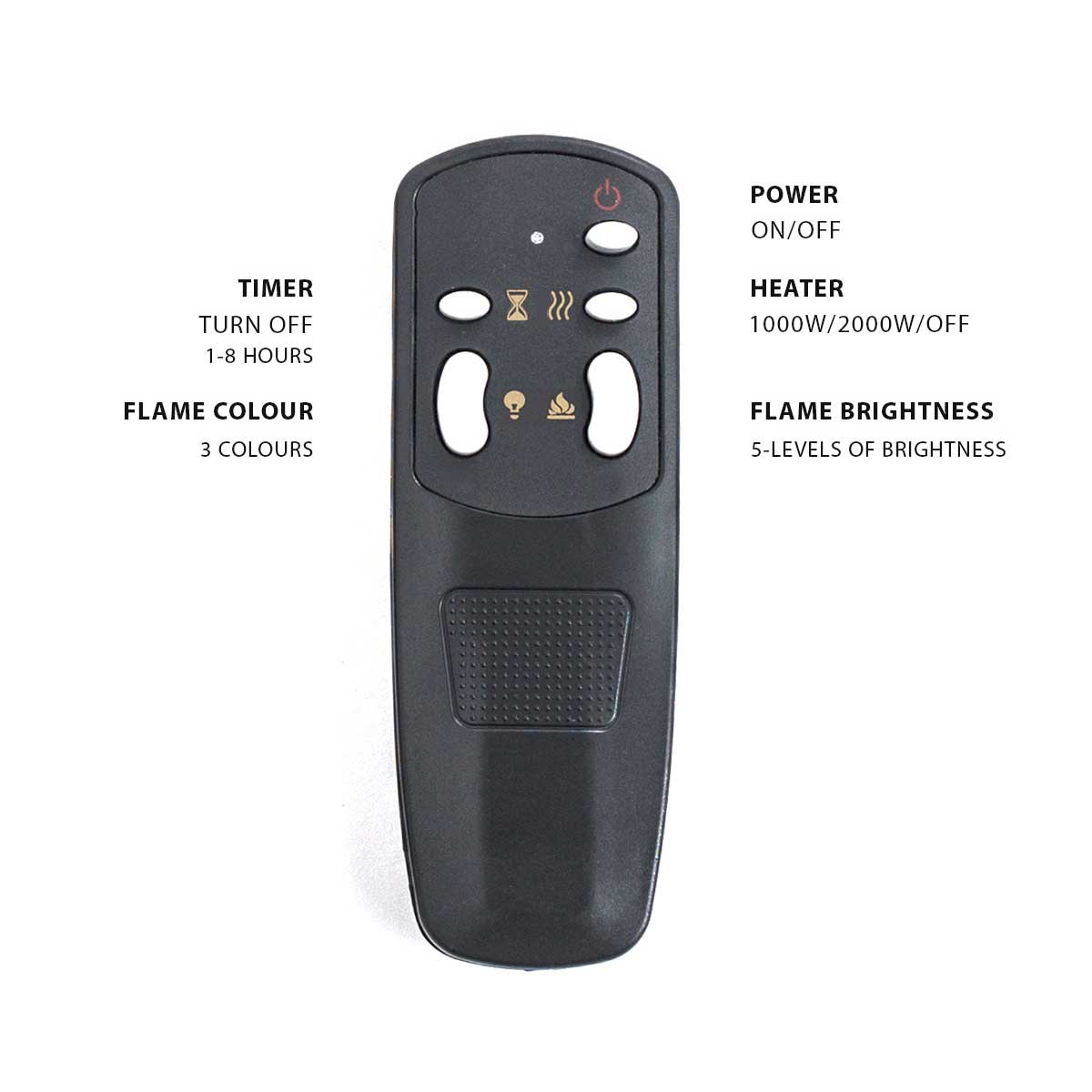 Provence Electric Fireplace Remote (For Models Before 2026)