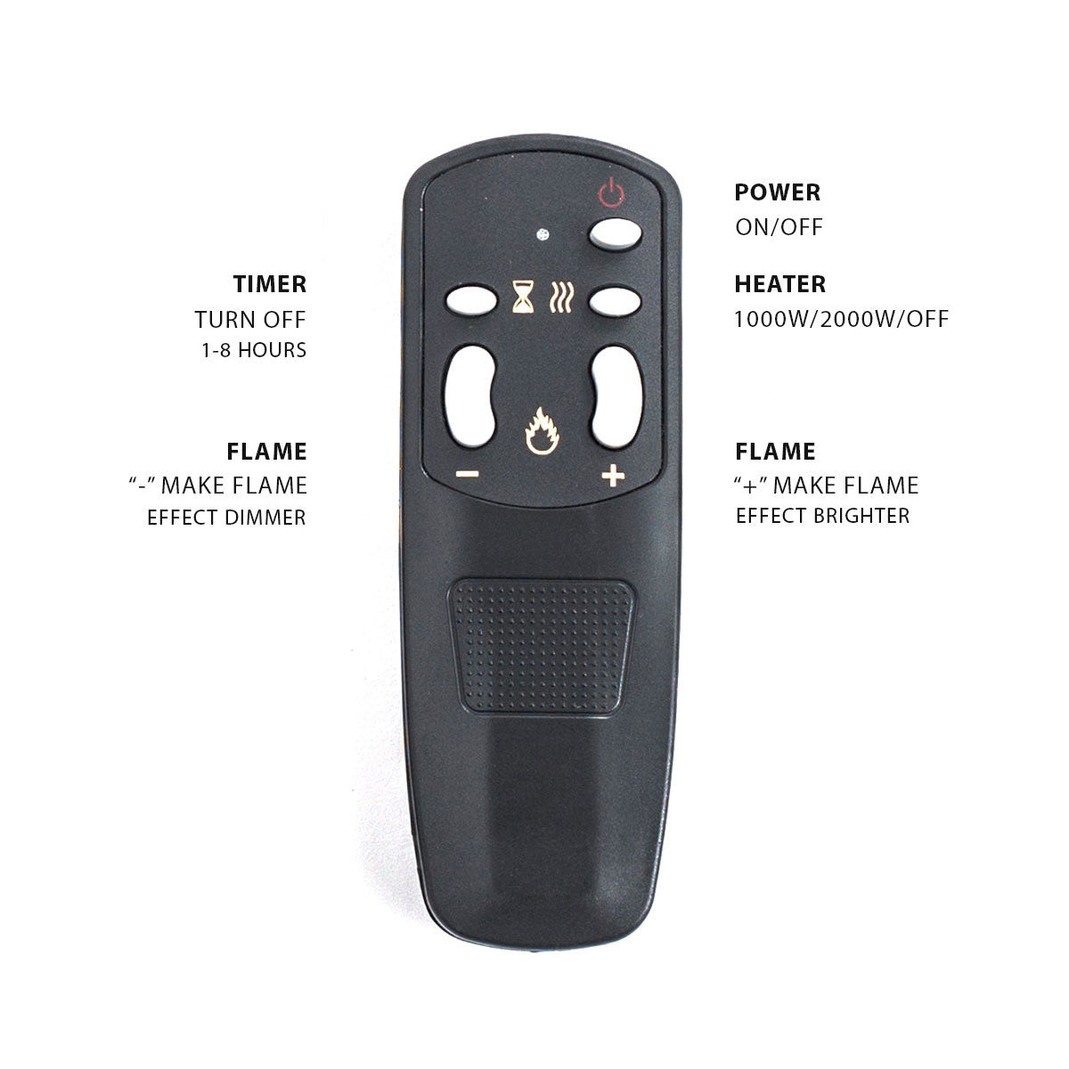 Moonlight Electric Fireplace Remote