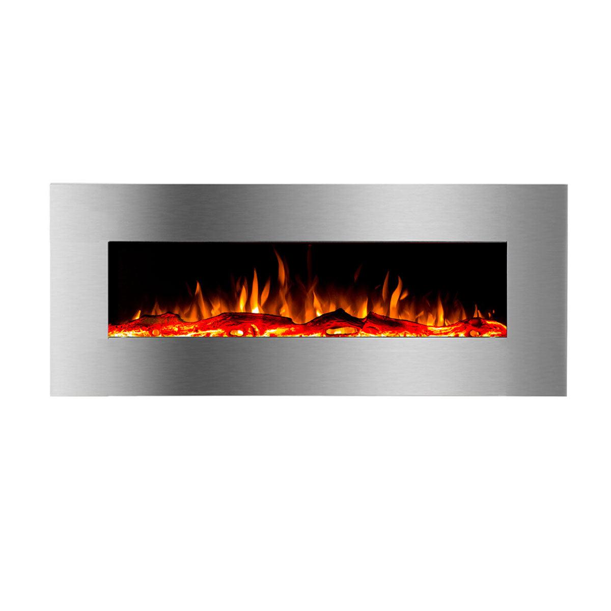 Valencia 1500W 50" Recessed / Wall Mounted Electric Fireplace