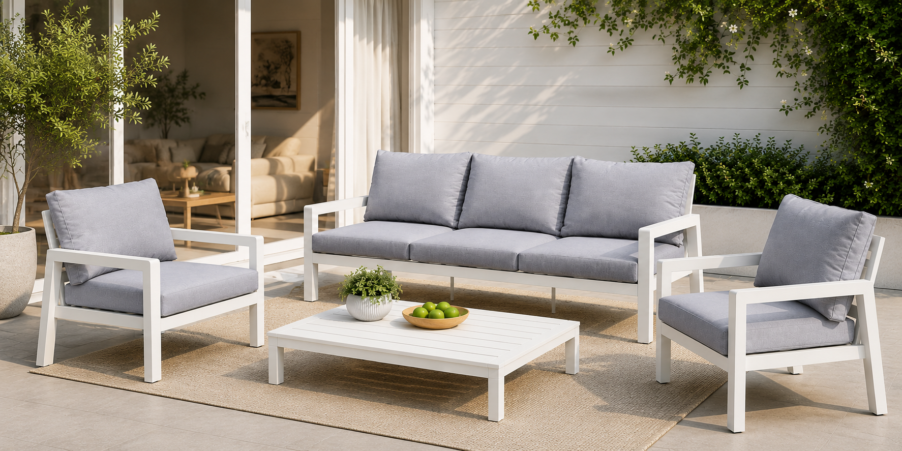 Modern Outdoor Spaces Start with the Right Aluminium Sofa Lounge