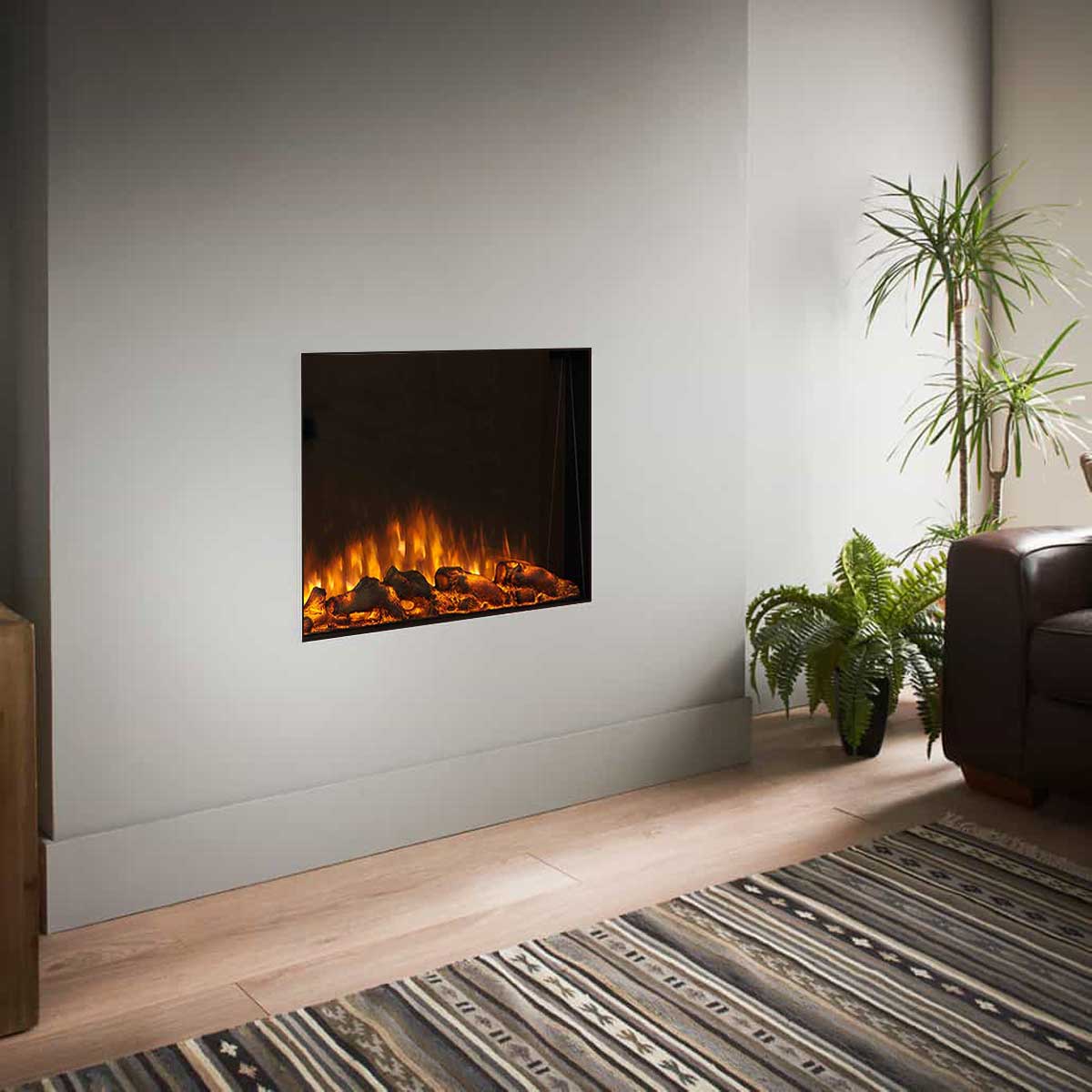 The Aristo 1500W 28-Inch Built-In Recessed Electric Fireplace