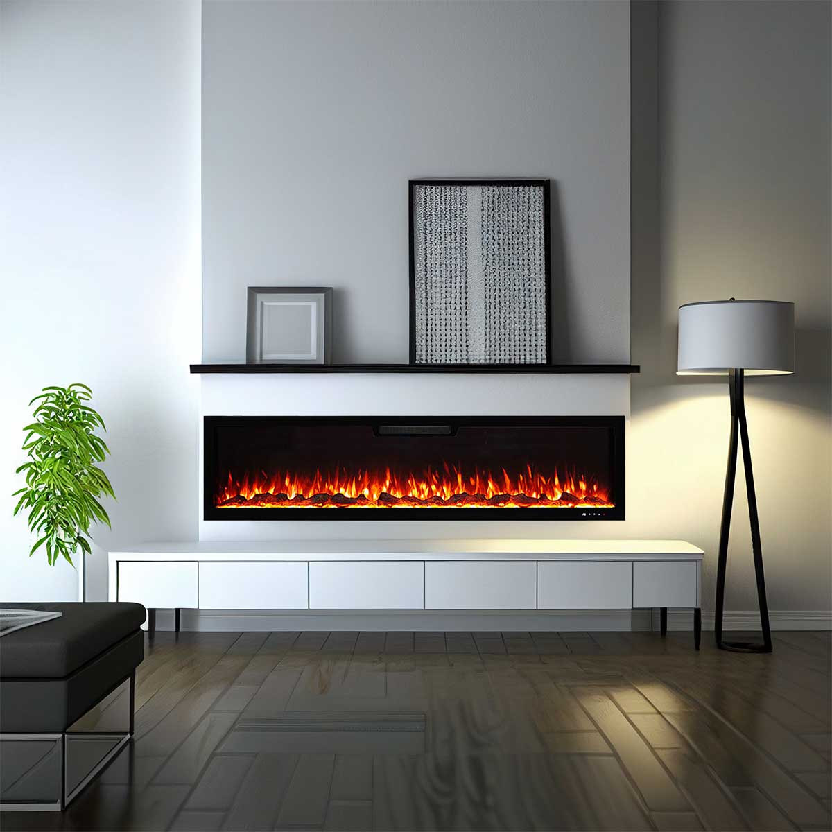 Revolutionizing Home Decor: The iPhone Inspired Notch Design Lumina Series Fireplace