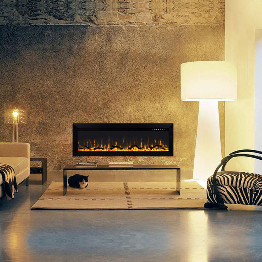 Herman 1500W 50-inch Built-in Recessed Electric Fireplace