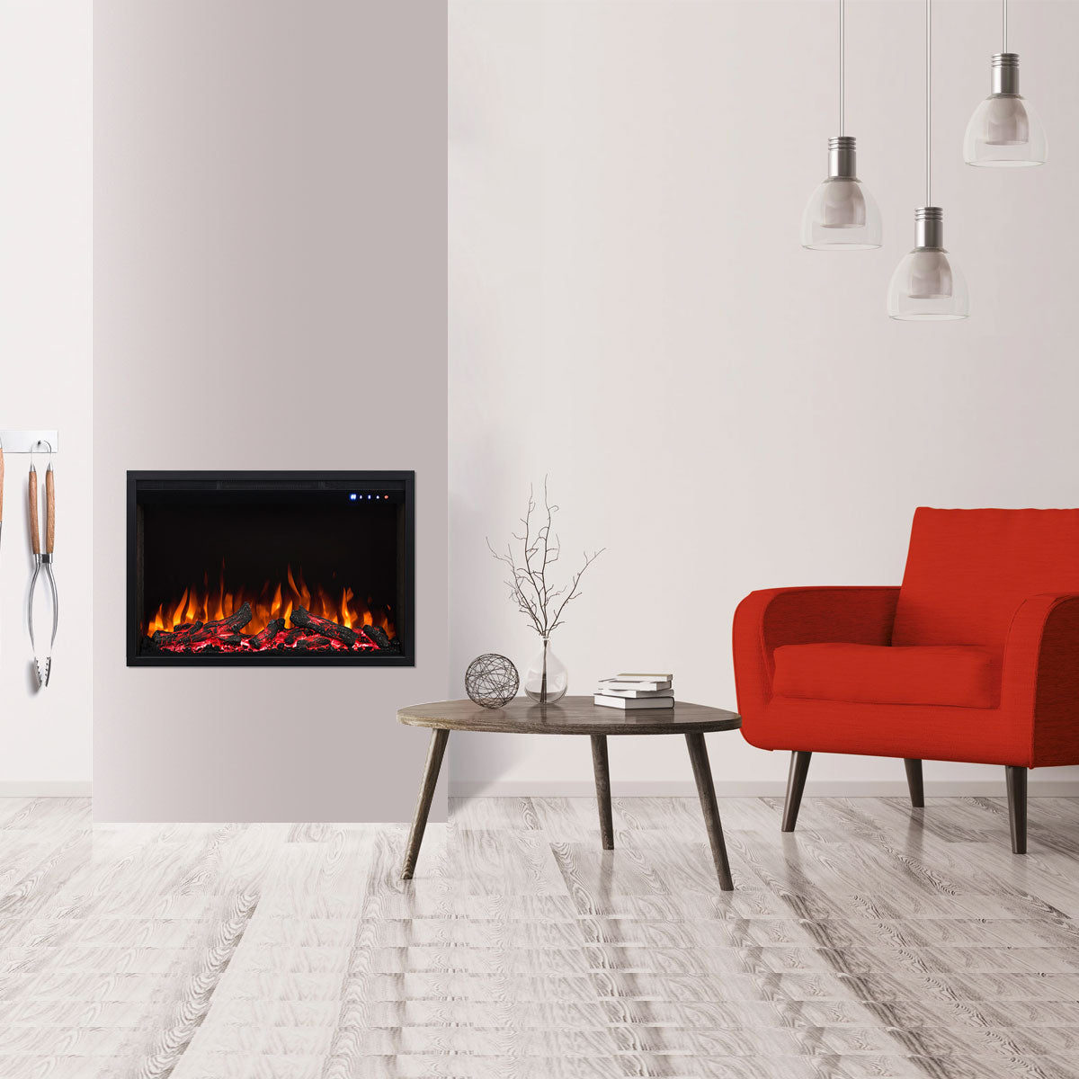 Reno 1500W 26 Inch Electric Fireplace Insert