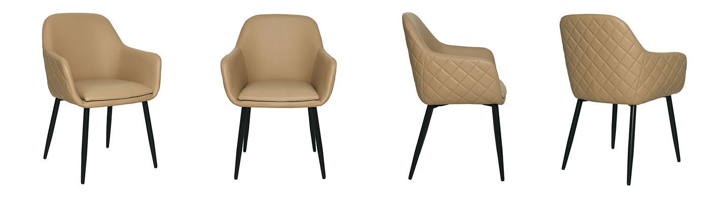 Elevate Your Dining Experience with the Olivia PU Dining Arm Chair