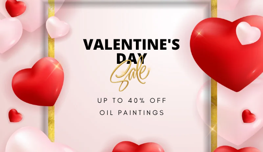 Love with a Unique Painting: Valentine's Sale!