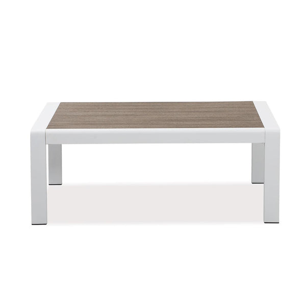 Enhance Your Outdoor Space with the Florence White Aluminium Outdoor Coffee Table