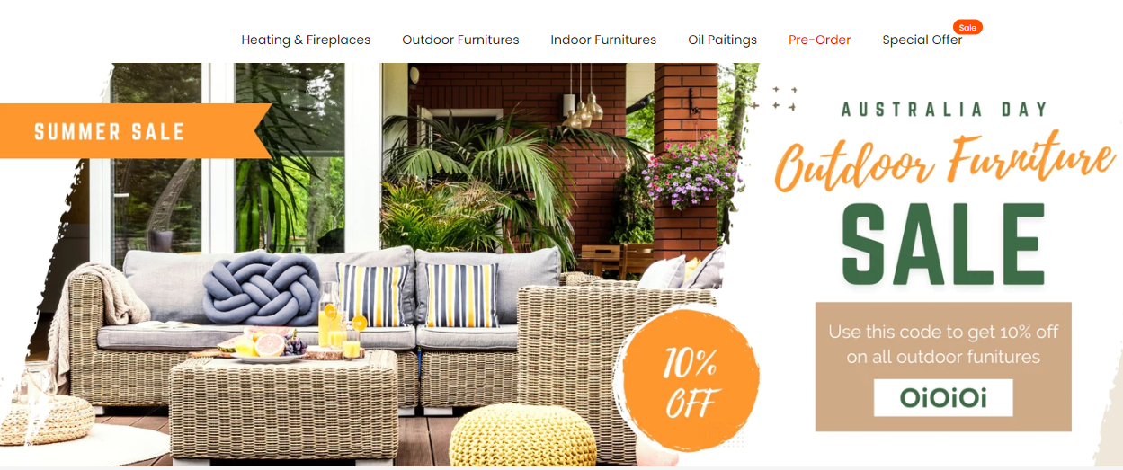Summer Sale: Get Extra 10% on Outdoor Furniture