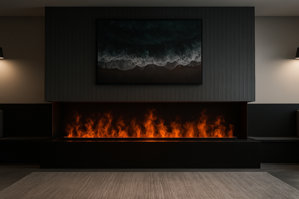 Experience the Beauty of Fire—Without the Heat: Discover the Mistline Water Vapour Fireplace Collection
