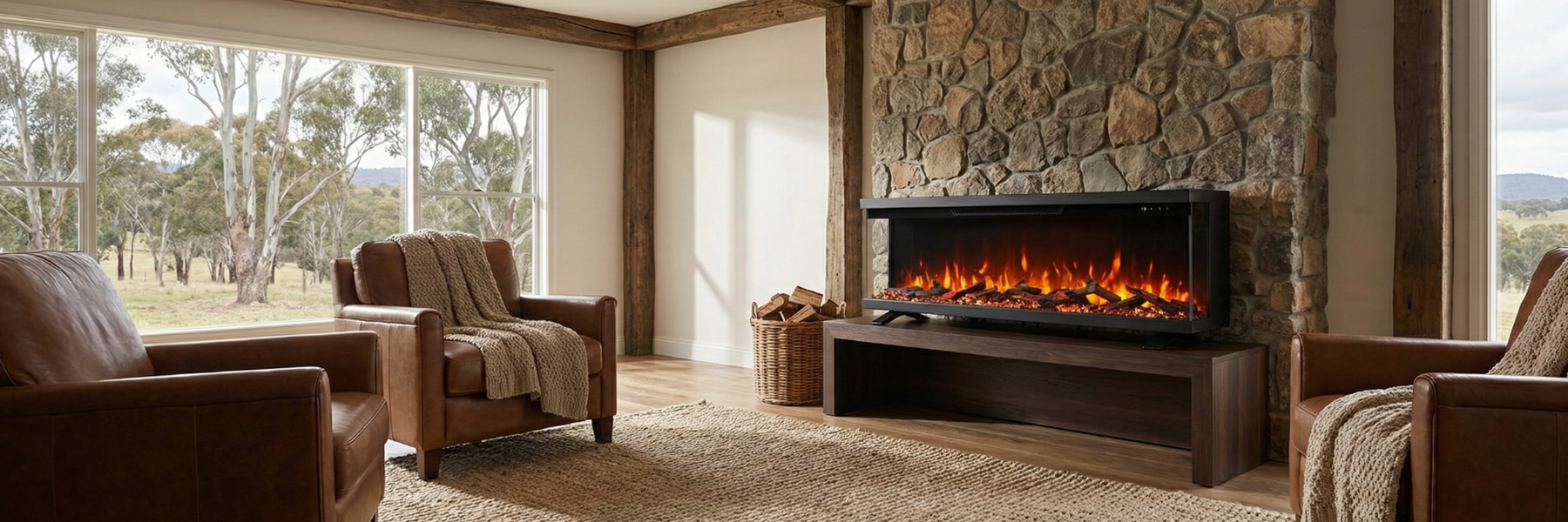 3-Sided Electric Fireplaces