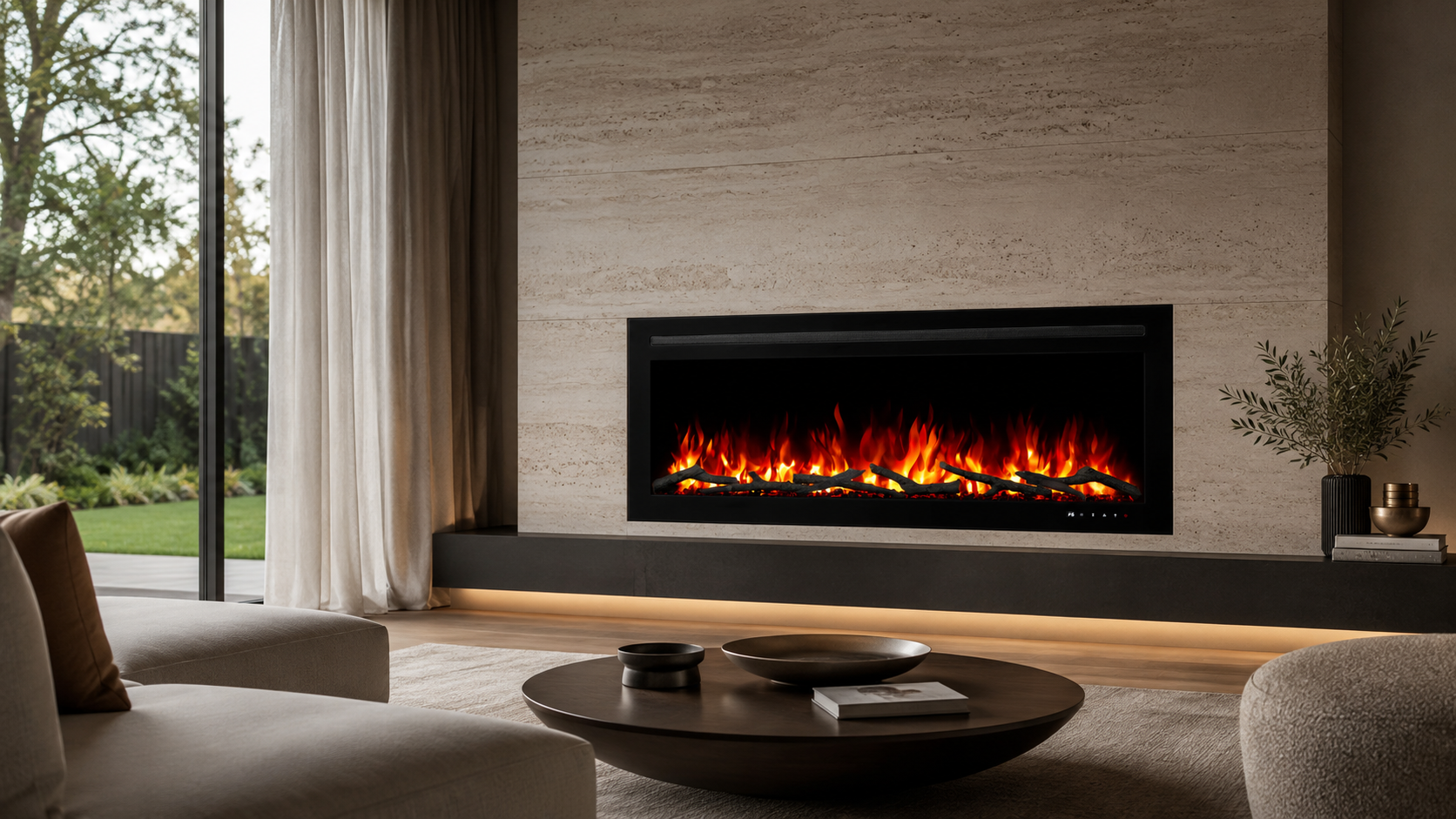 Provence Recessed / Wall Mounted Electric Fireplace - Moda Living