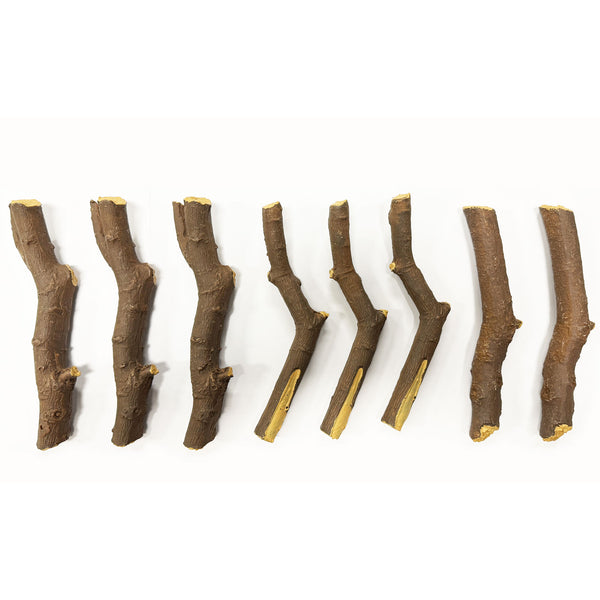 Rustic 8-Piece Natural Bark Log Set