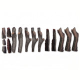 Electric Fireplace Gumwood Translucent Thick Log Set - 15 Pieces