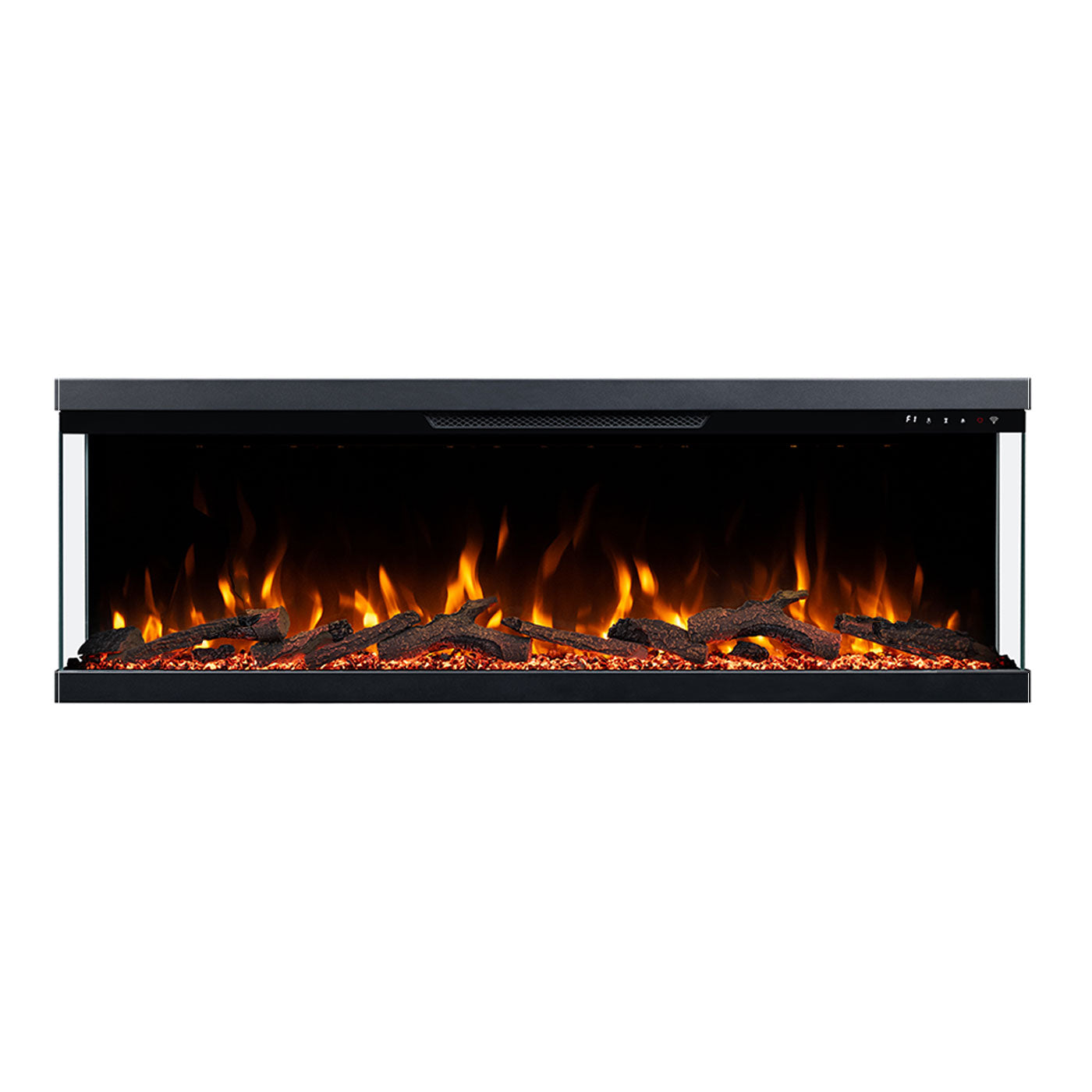 Aspen 60 Inch 3 Sided 1500W Built-in Recessed/Wall Mounted Electric Fireplace