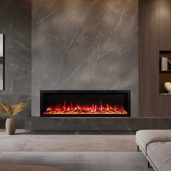 Capriccio 1500W 60 inch Recessed / Wall Mounted Electric Fireplace - Smartphone Control