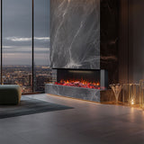 Cascade 50 Inch 1600W 3-Sided Extra Deep Electric Fireplace