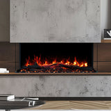 Devon 36 Inch 1600W 3-Sided Extra Deep Electric Fireplace
