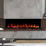 Devon 47 Inch 1600W 3-Sided Extra Deep Electric Fireplace