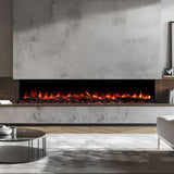 Devon 78 Inch 1600W 3-Sided Extra Deep Electric Fireplace