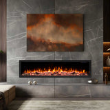 Fantasia 72 inch 1500W Electric Fireplace - Extra Deep
