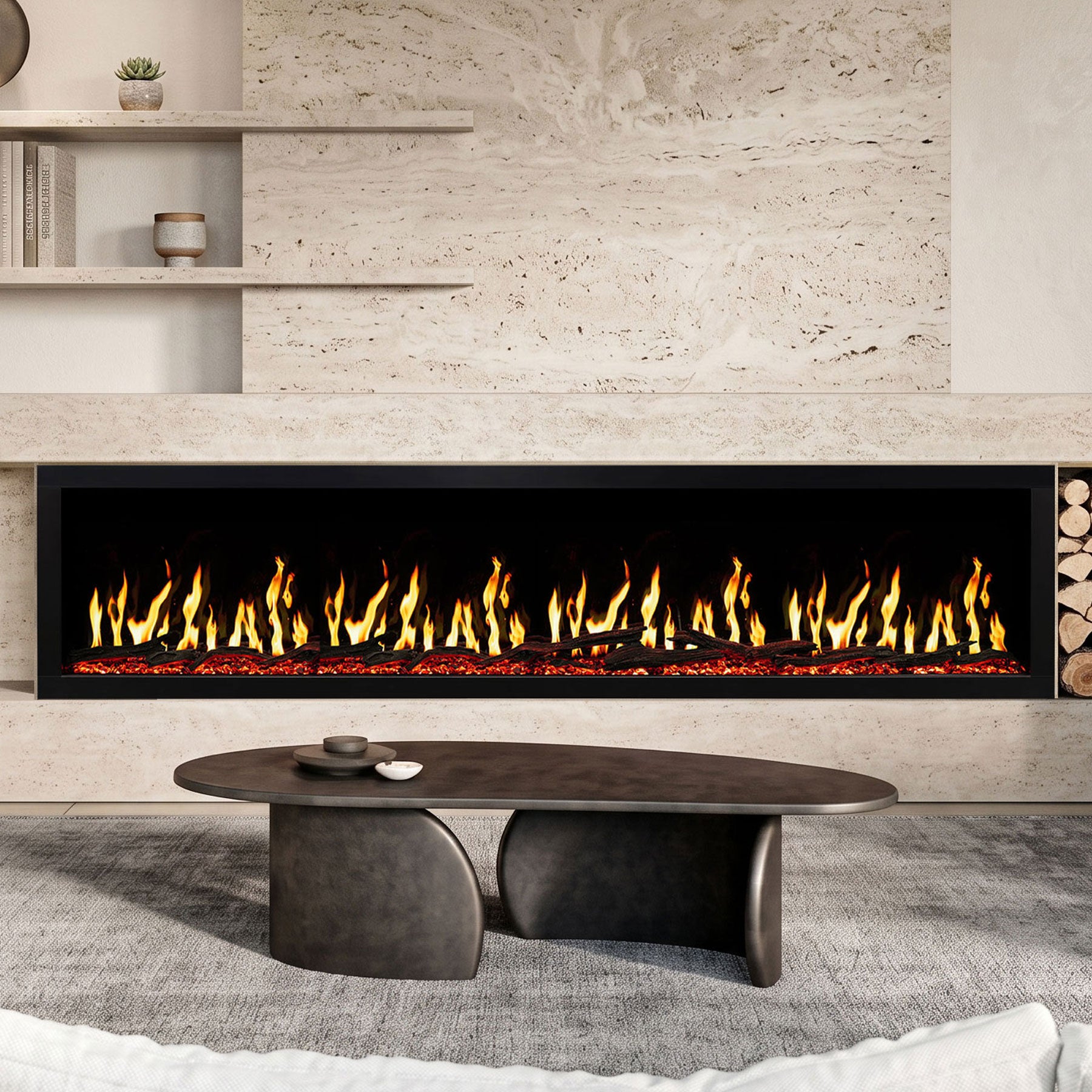 Imperial 88 Inch LCD Electric Fireplace