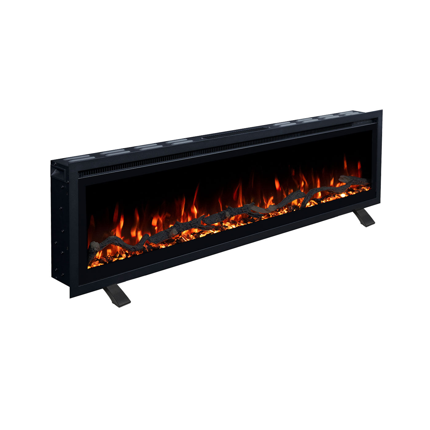 Lucerne 50 Inch 1800W Electric Fireplace - Recessed, Wall Mounted or Freestanding with Stand