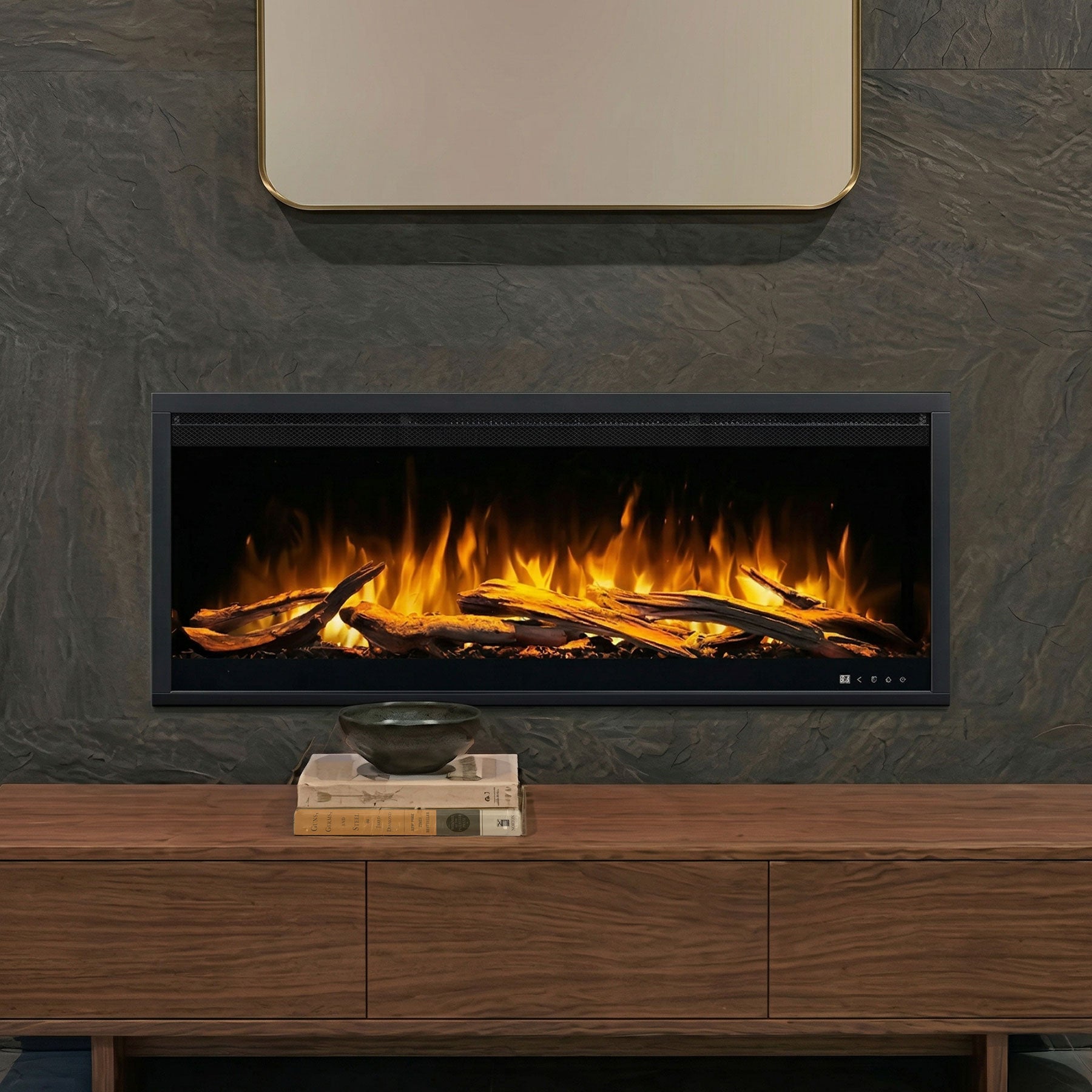 Melody 1600W 47 Inch Extra Deep Electric Fireplace