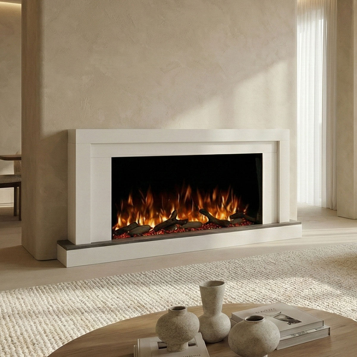 Nilla 1600W Electric Fireplace - Freestanding & Wall Mounted